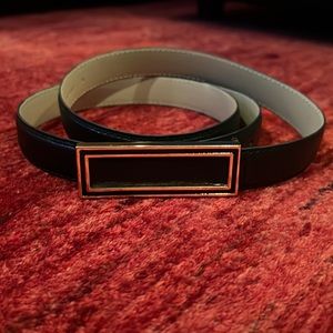 Like New Ann Taylor black leather belt, size M